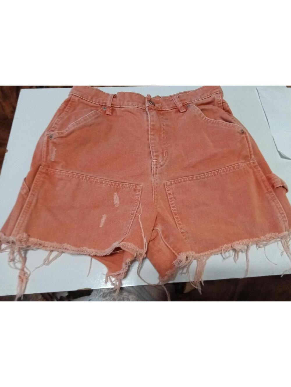 BDG Orange Distressed Denim Shorts Size 29 US8-10